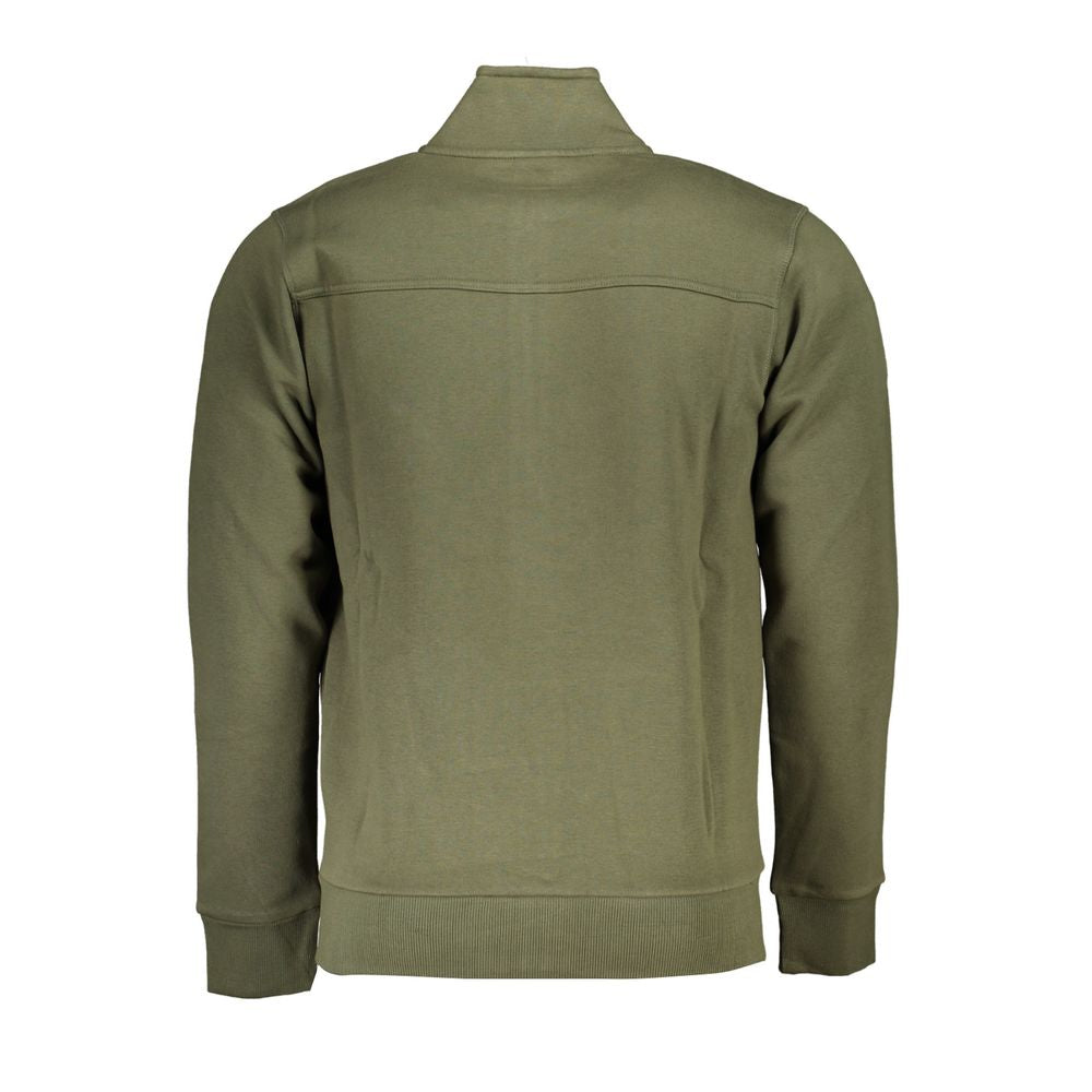 U.S. Grand Polo Enviable Embroidered Green Zip Sweater -   -  U.S. Grand Polo.