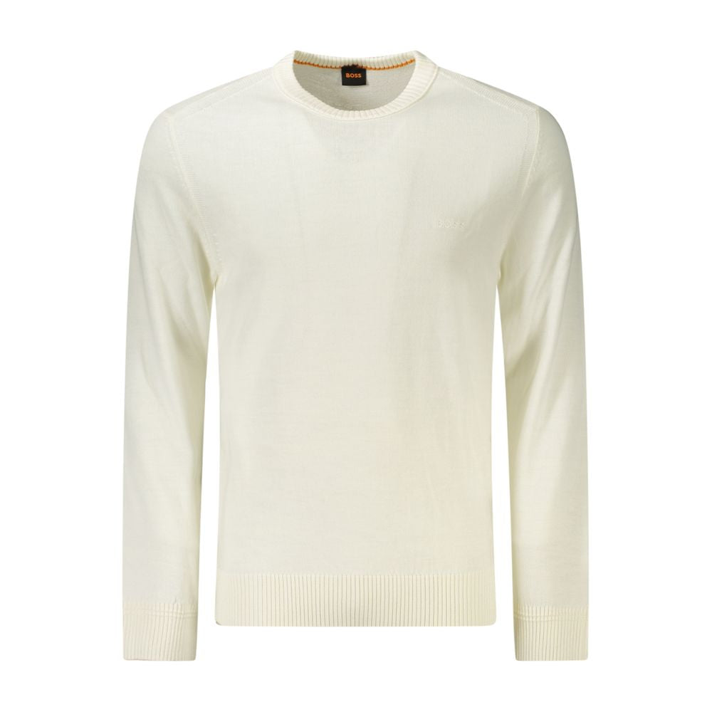 Hugo Boss White Wool Men Sweater -   -  Hugo Boss.
