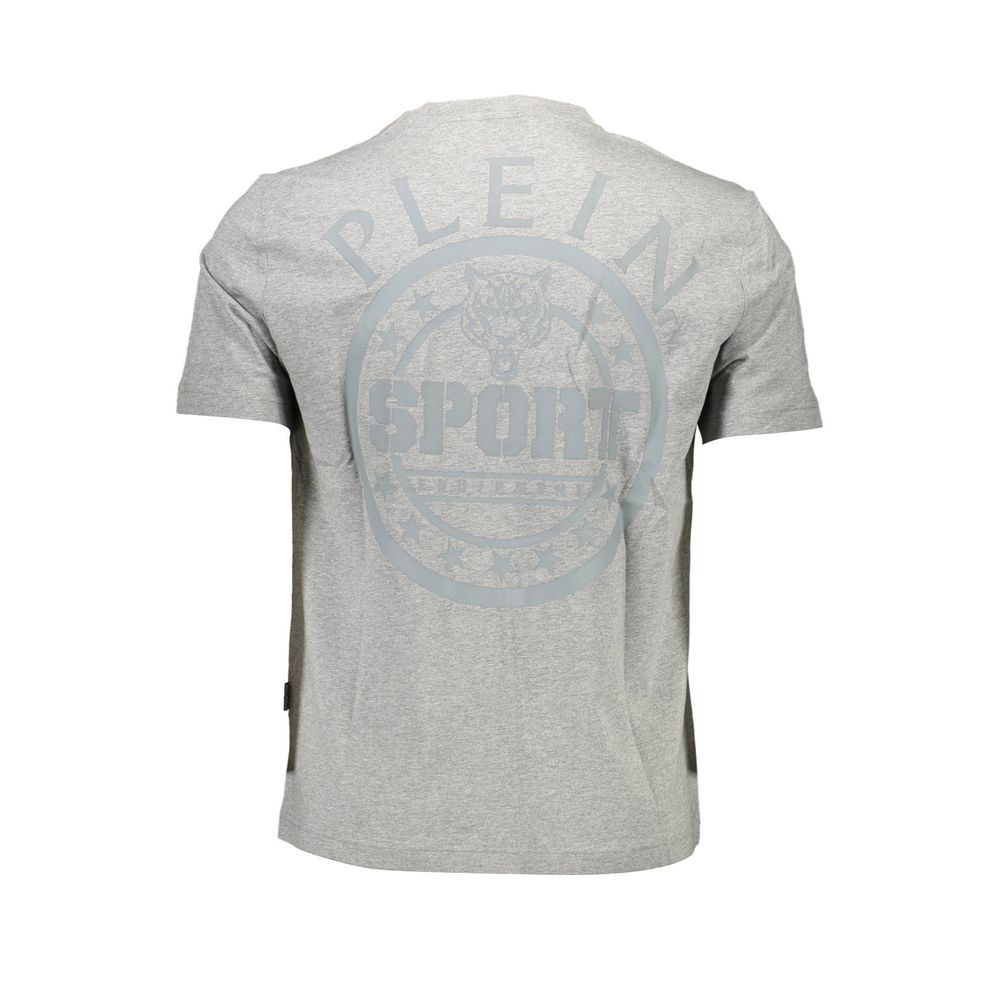 Plein Sport Gray Cotton Men T-Shirt -   -  Plein Sport.