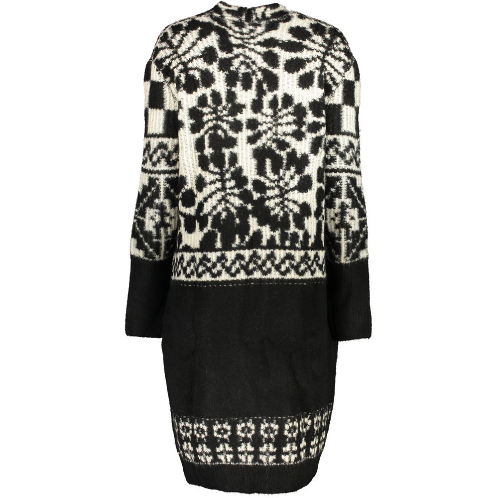Desigual Chic Long Sleeved Coat with Contrast Details -   -  Desigual.