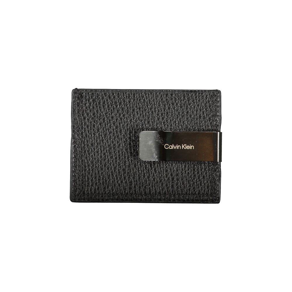 Calvin Klein Sleek Leather Card Holder with Money Clip -   -  Calvin Klein.
