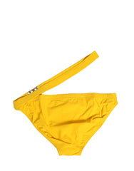 Dolce & Gabbana Yellow Waistband Logo Beachwear Brief Swimwear -   -  Dolce & Gabbana.