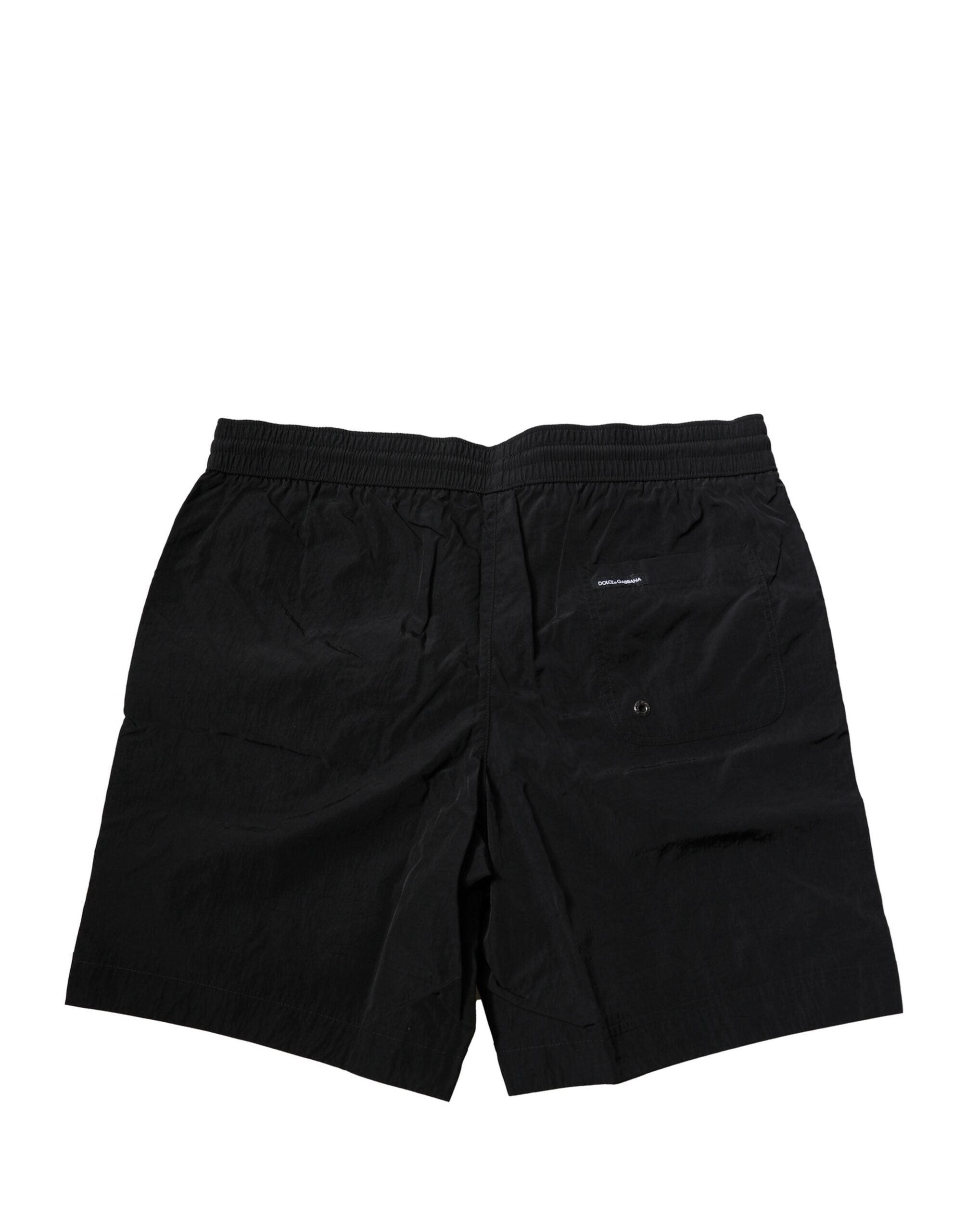 Dolce & Gabbana Black Polyester Beachwear Men Shorts Swimwear -   -  Dolce & Gabbana.