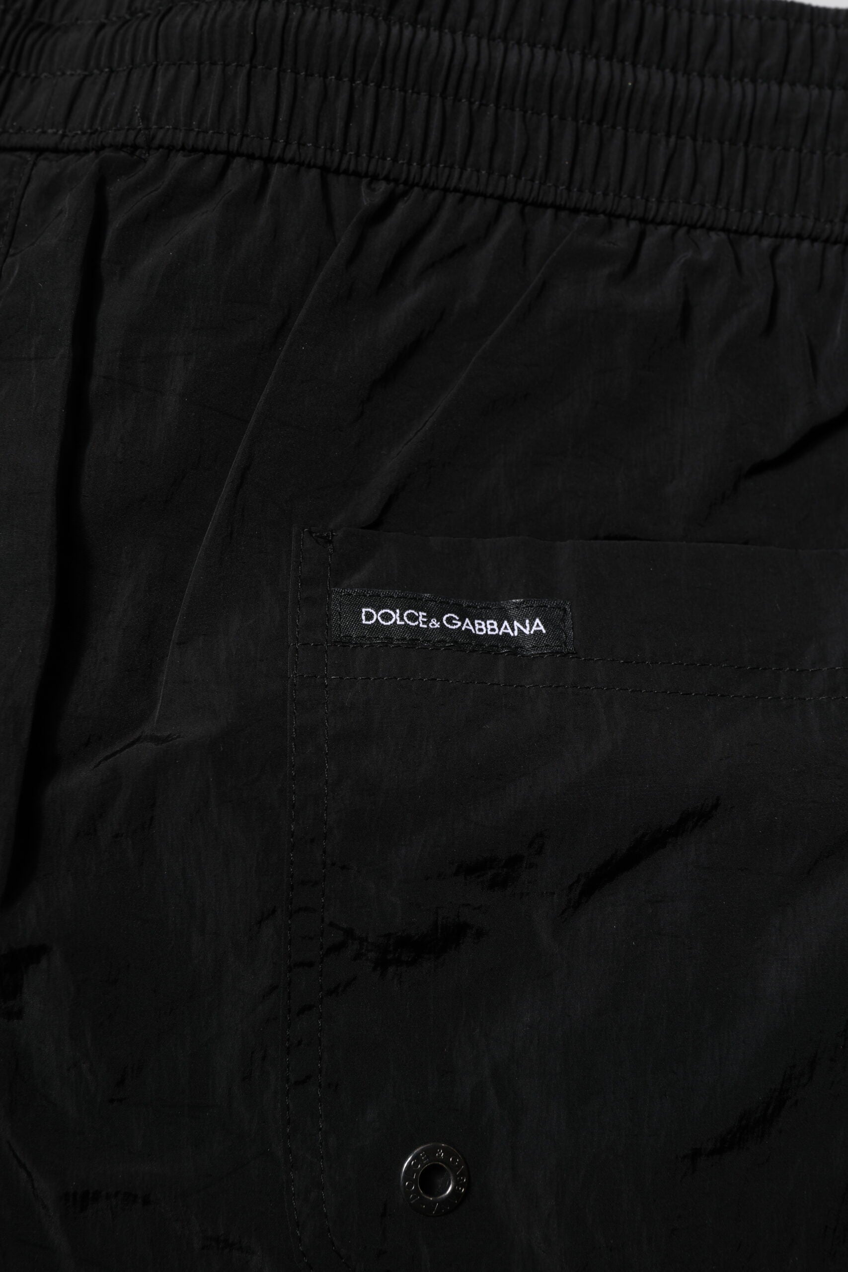 Dolce & Gabbana Black Polyester Beachwear Men Shorts Swimwear -   -  Dolce & Gabbana.
