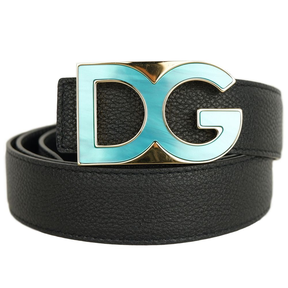 Dolce & Gabbana Black Calfskin Women Belt -   -  Dolce & Gabbana.