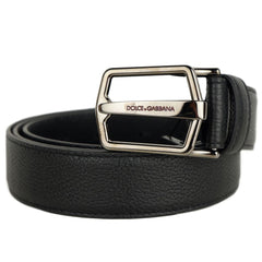 Dolce & Gabbana Black Calfskin Belt -   -  Dolce & Gabbana.