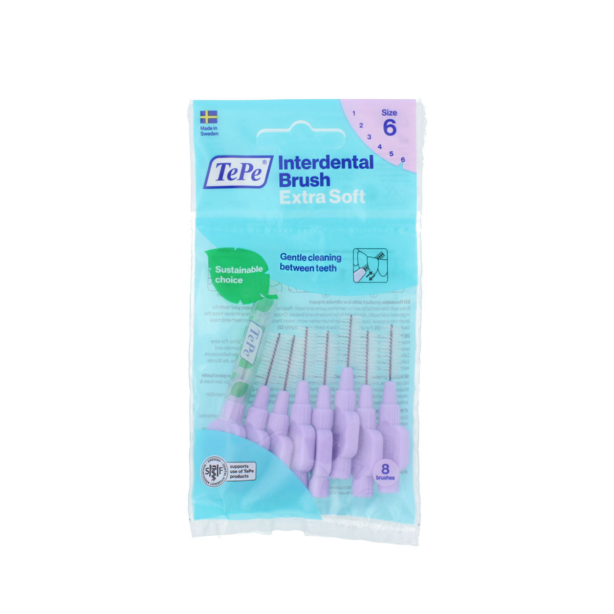 Interdental brushes Tepe Lilac Supersoft (8 Pieces) -  Health and personal care, Oral care -  Tepe.