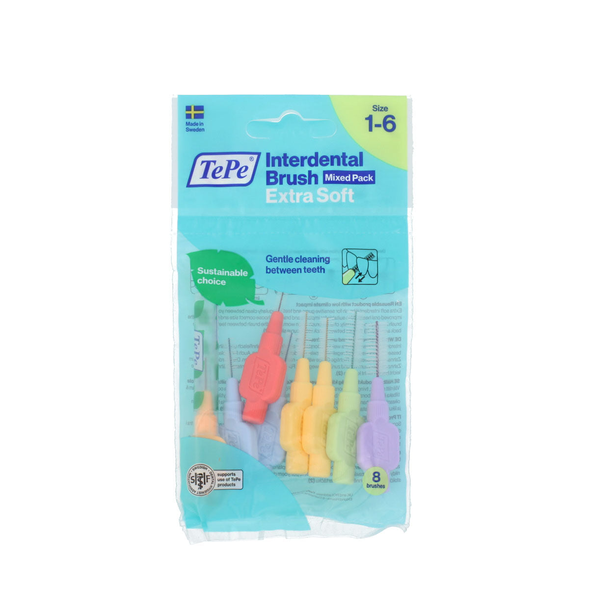 Interdental brushes Tepe Multicolour Supersoft (8 Units) -  Health and personal care, Oral care -  Tepe.