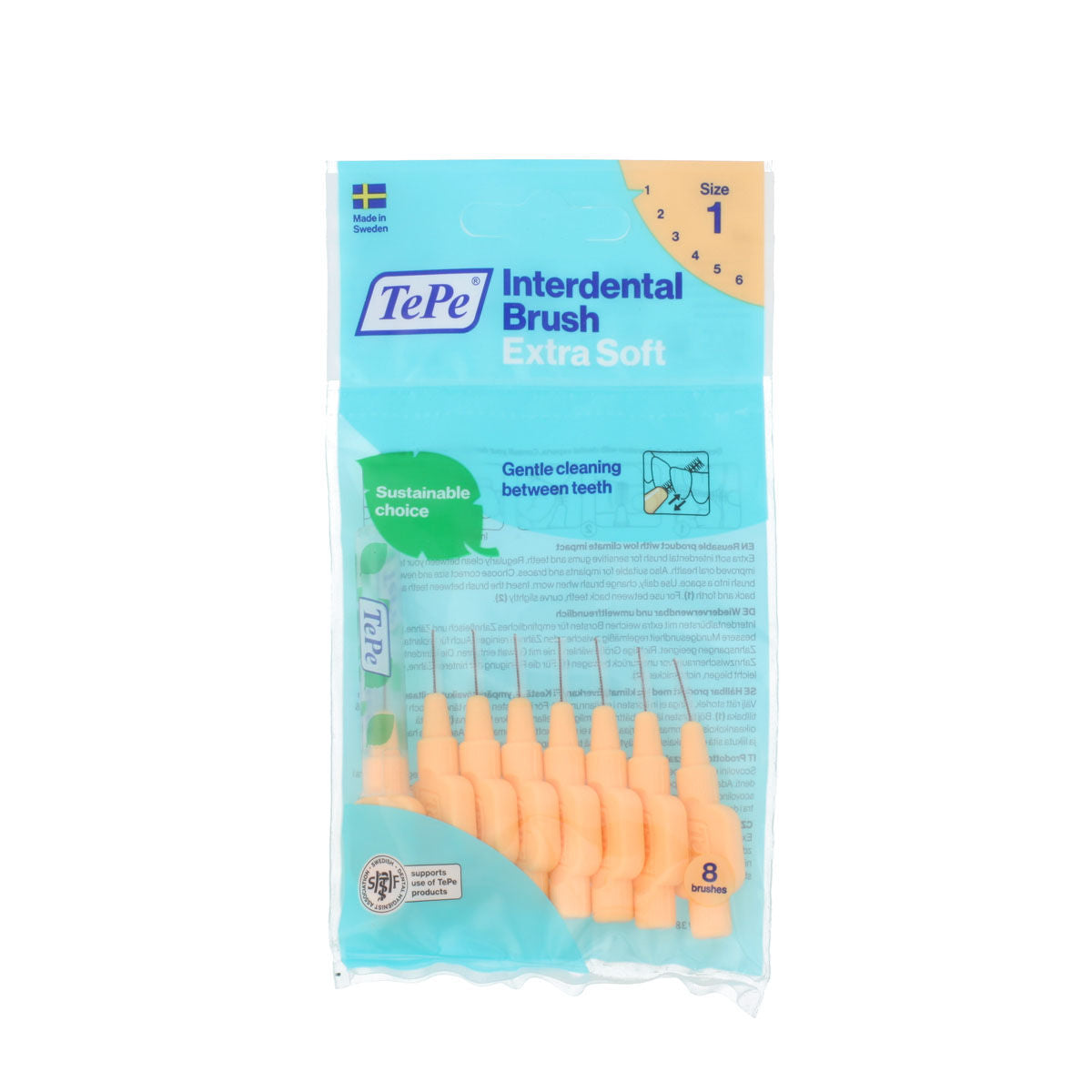Interdental brushes Tepe Orange Supersoft (8 Units) -  Health and personal care, Oral care -  Tepe.