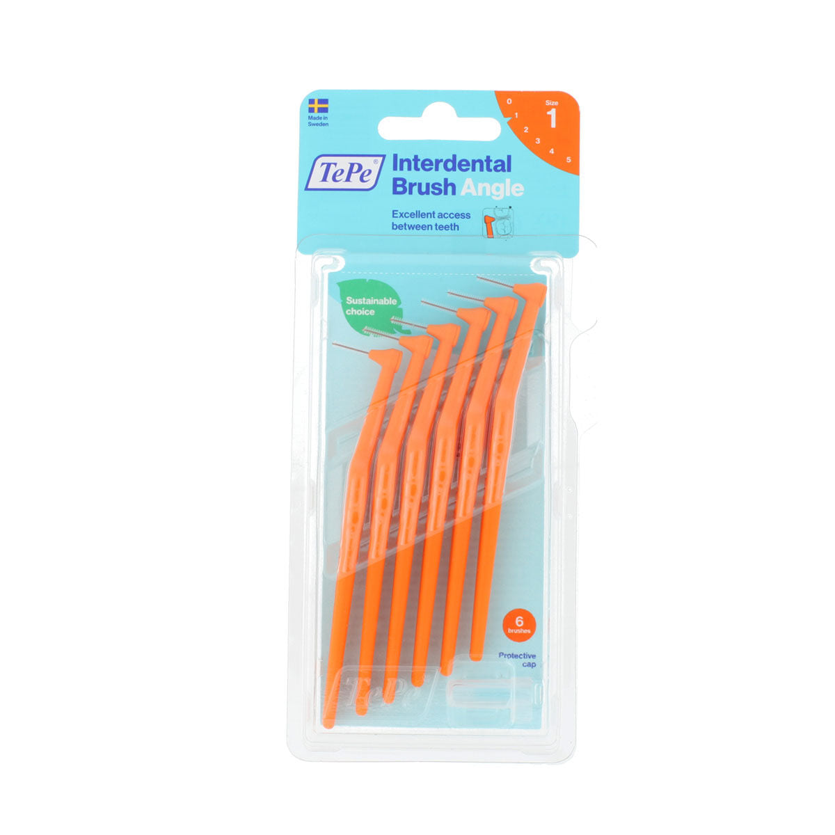 Interdental brushes Tepe Orange (6 Pieces) -  Health and personal care, Oral care -  Tepe.
