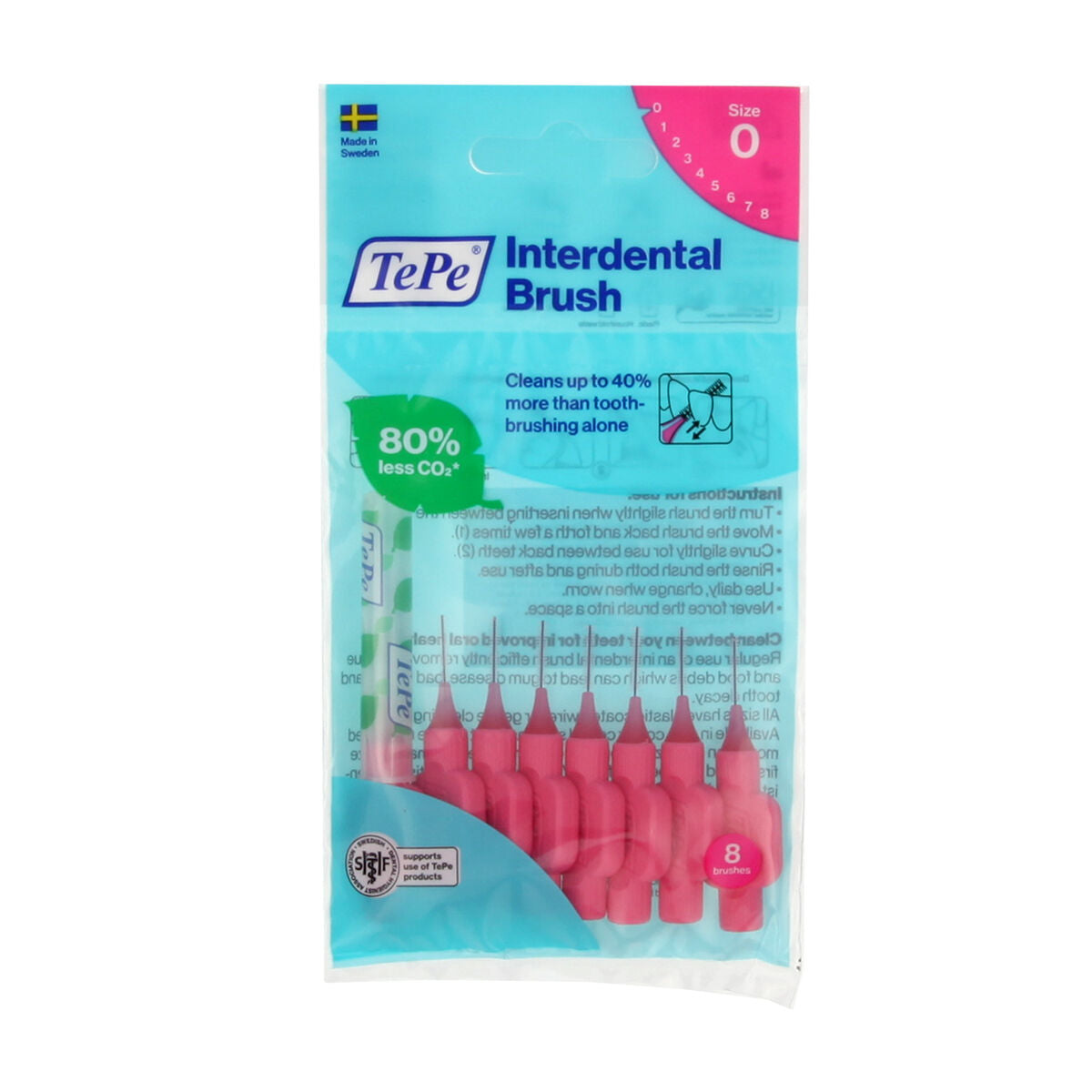 Interdental brushes Tepe Pink (8 Pieces) -  Health and personal care, Oral care -  Tepe.
