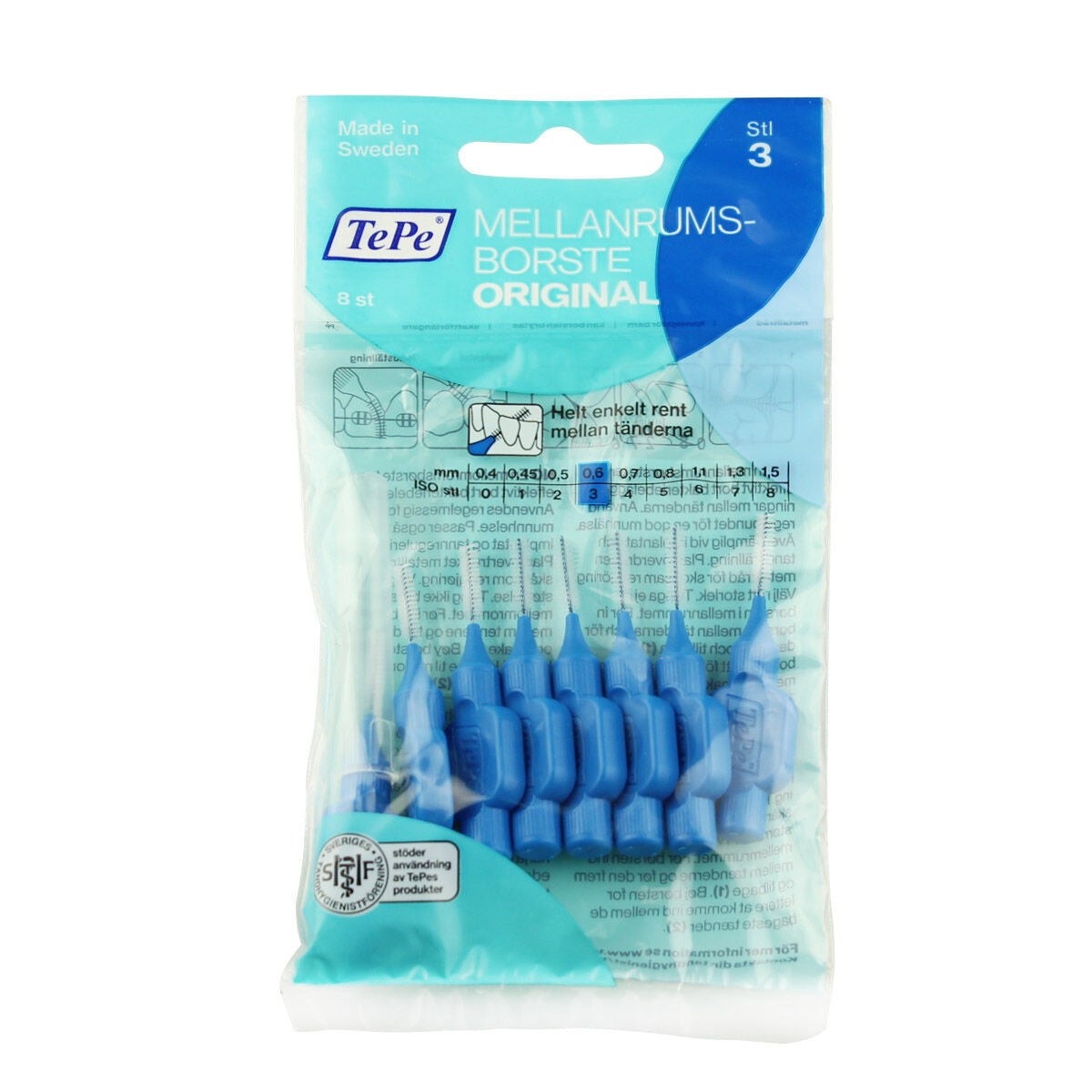 Interdental brushes Tepe Blue (8 Pieces) -  Health and personal care, Oral care -  Tepe.