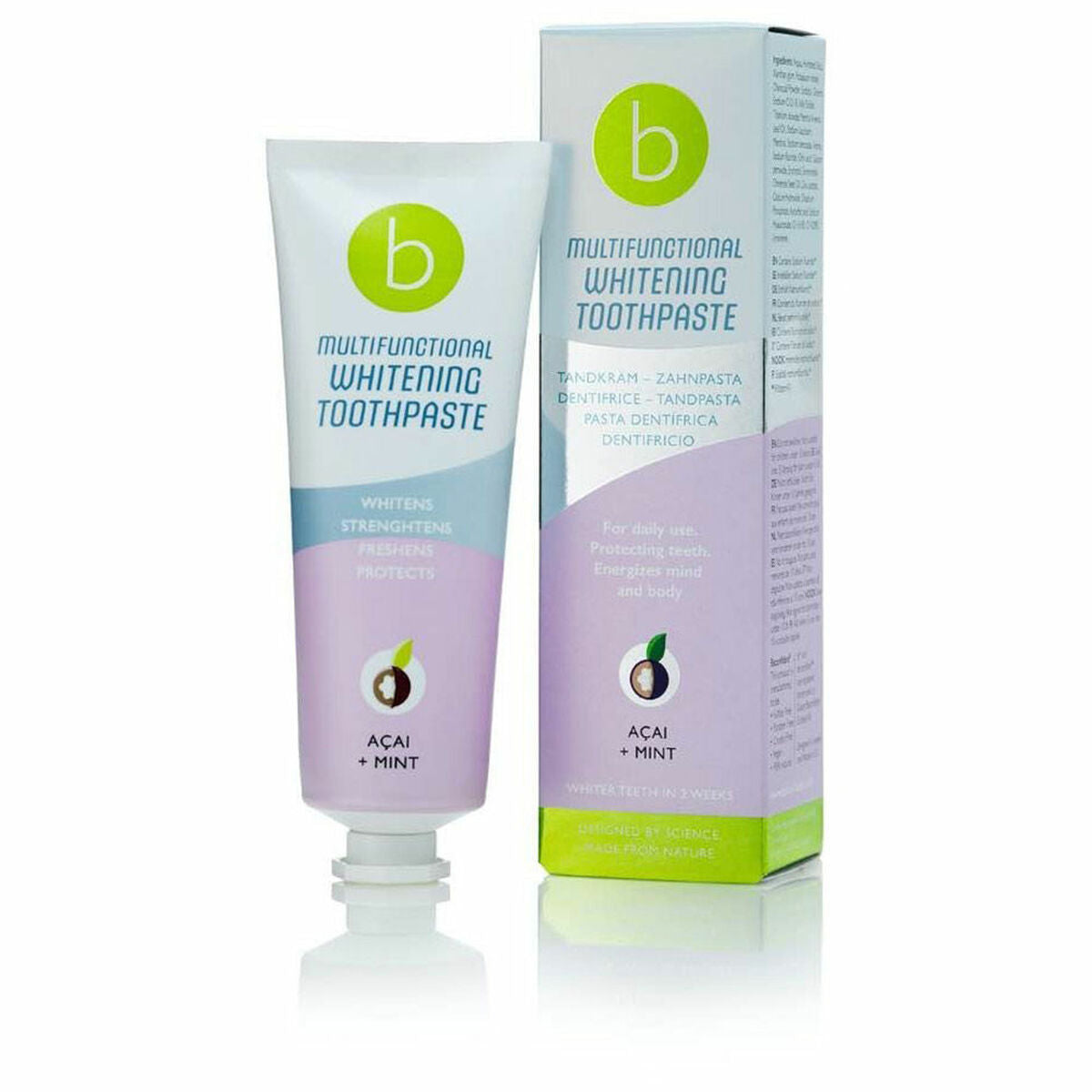 Whitening toothpaste Multifunctional Acai Mint Beconfident (75 ml) -  Health and personal care, Oral care -  Beconfident.