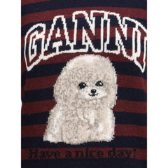 Ganni Poodle striped Sweater -   -  Ganni.