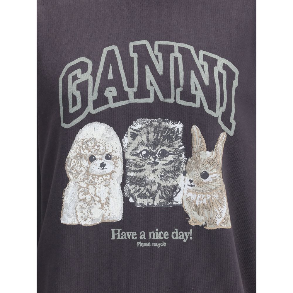 Ganni Puppies Hoodie -   -  Ganni.