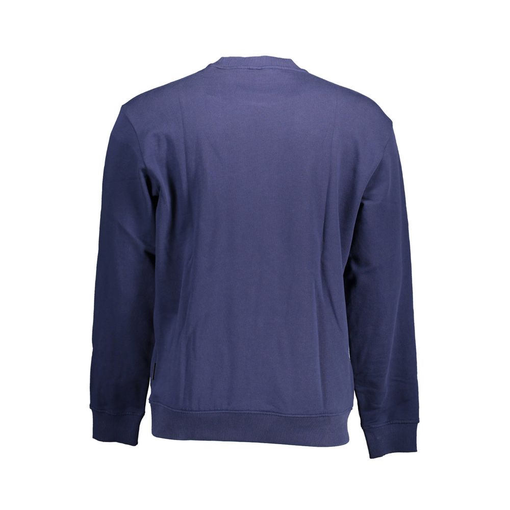 Napapijri Blue Cotton Men Sweater -   -  Napapijri.