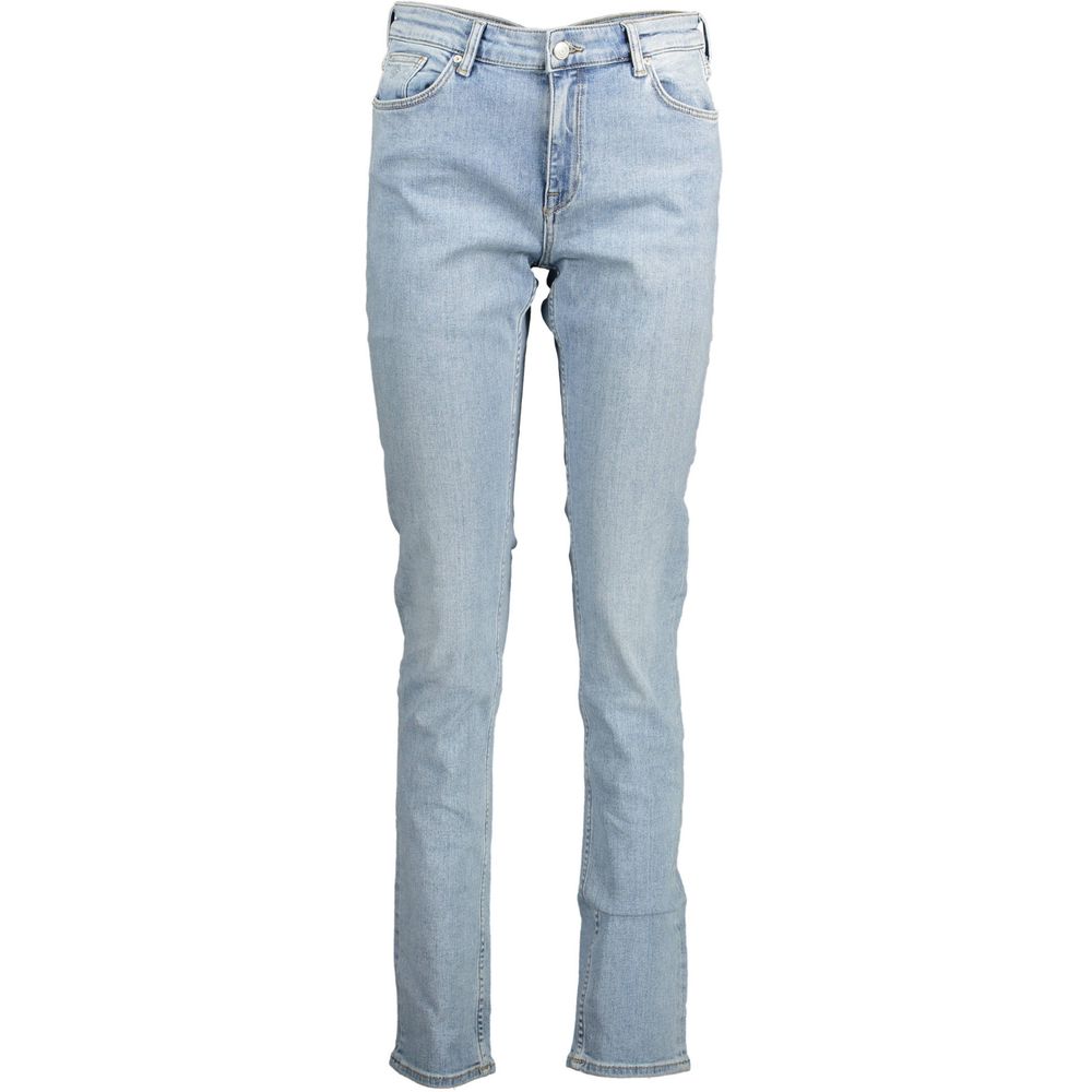 Gant Light Blue Cotton Women Jeans -   -  Gant.