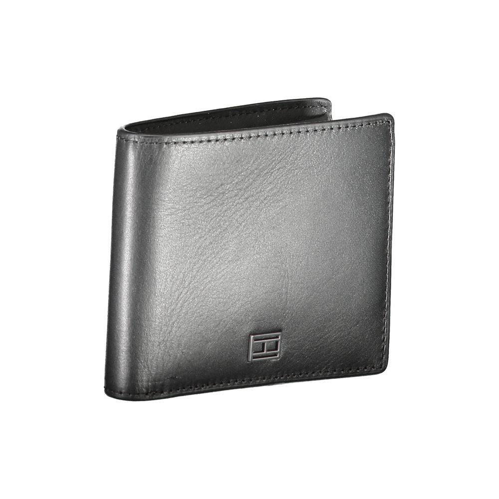 Tommy Hilfiger Black Leather Men Wallet -  Leather Wallet for Men -  Tommy Hilfiger.