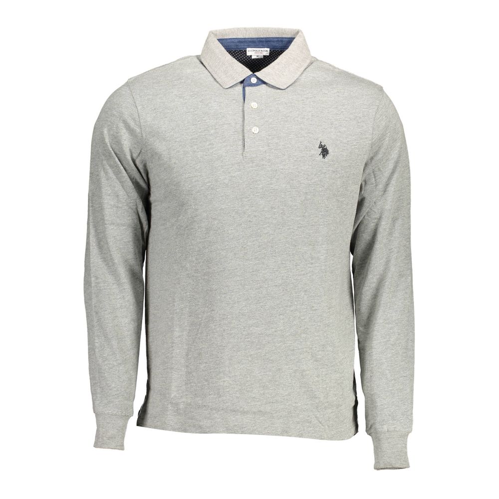 U.S. POLO ASSN. Brown Cotton Men Polo Shirt -   -  U.S. POLO ASSN..