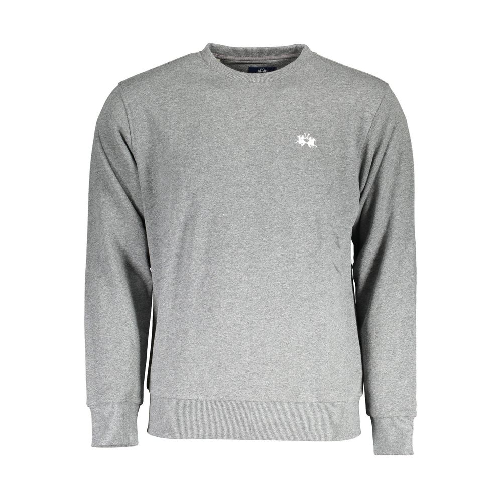La Martina Gray Cotton Men Sweater -   -  La Martina.