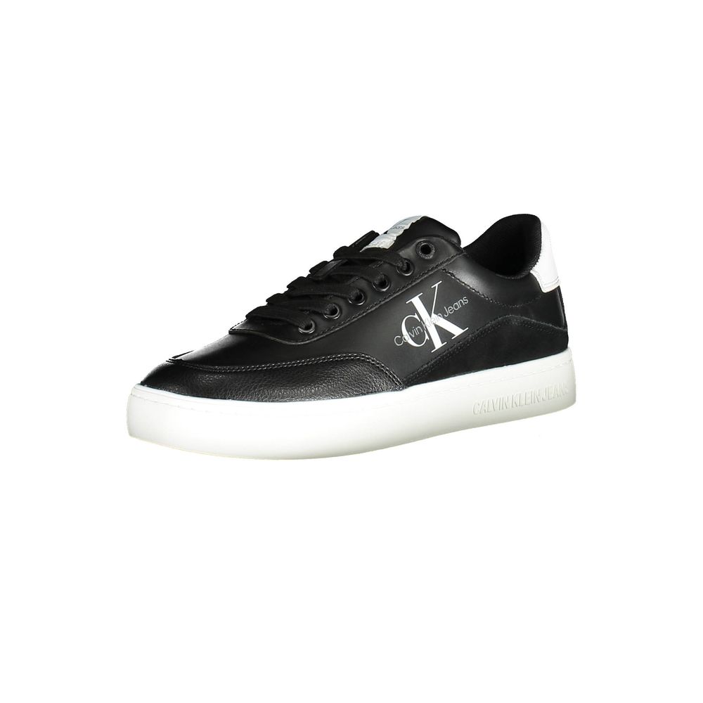 Calvin Klein Black Leather Women Sneaker -   -  Calvin Klein.