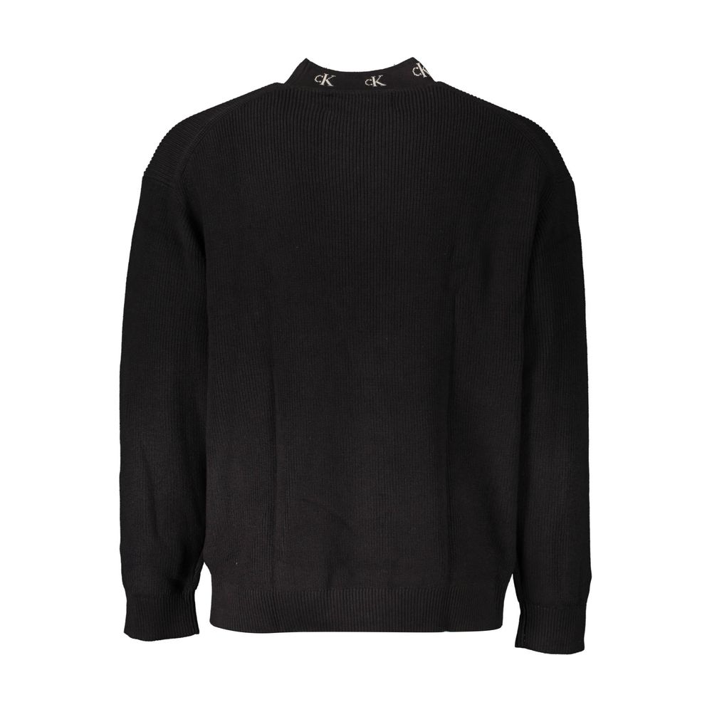 Calvin Klein Black Cotton Men Sweater -   -  Calvin Klein.