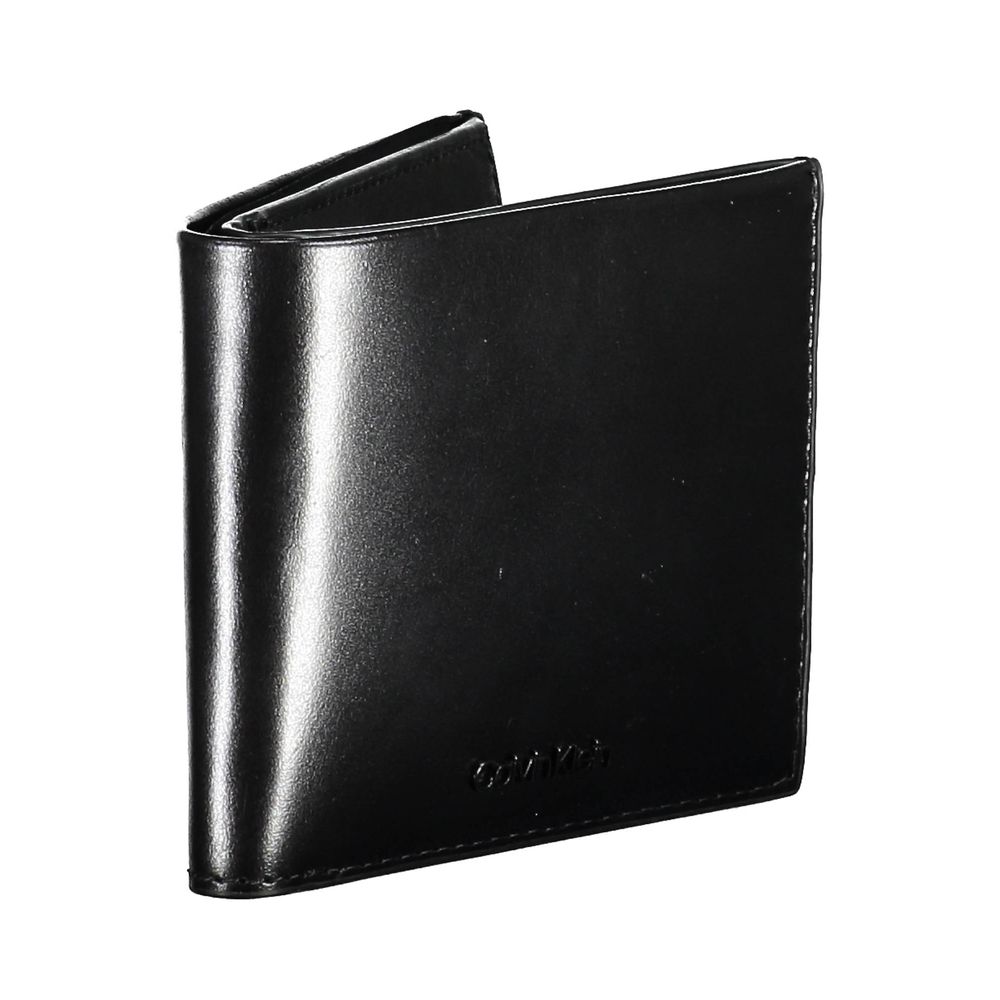 Calvin Klein Black Leather Men Wallet -  Leather Wallet for Men -  Calvin Klein.