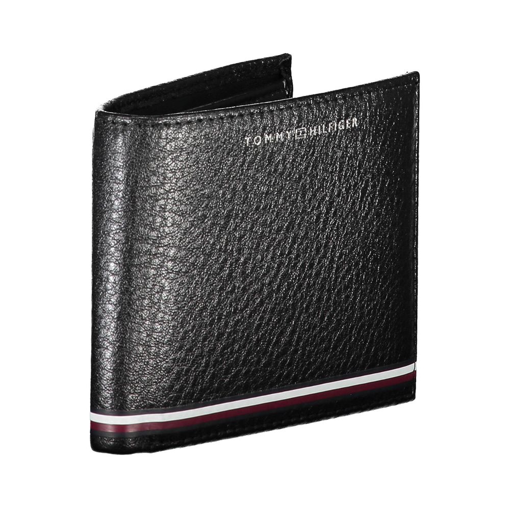 Tommy Hilfiger Black Leather Men Wallet -  Leather Wallet for Men -  Tommy Hilfiger.