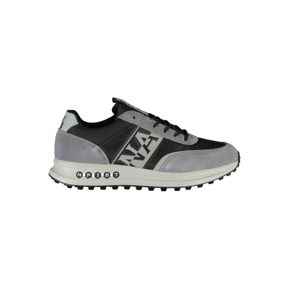 Napapijri Brown Leather Men Sneaker -   -  Napapijri.