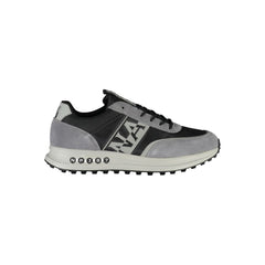 Napapijri Brown Leather Men Sneaker -   -  Napapijri.