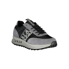 Napapijri Brown Leather Men Sneaker -   -  Napapijri.
