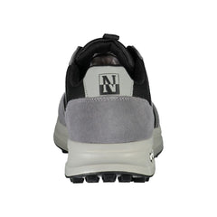 Napapijri Brown Leather Men Sneaker -   -  Napapijri.