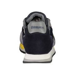 Blauer Elevate Your Step: Blue Contrast Lace-Up Sneakers -   -  Blauer.