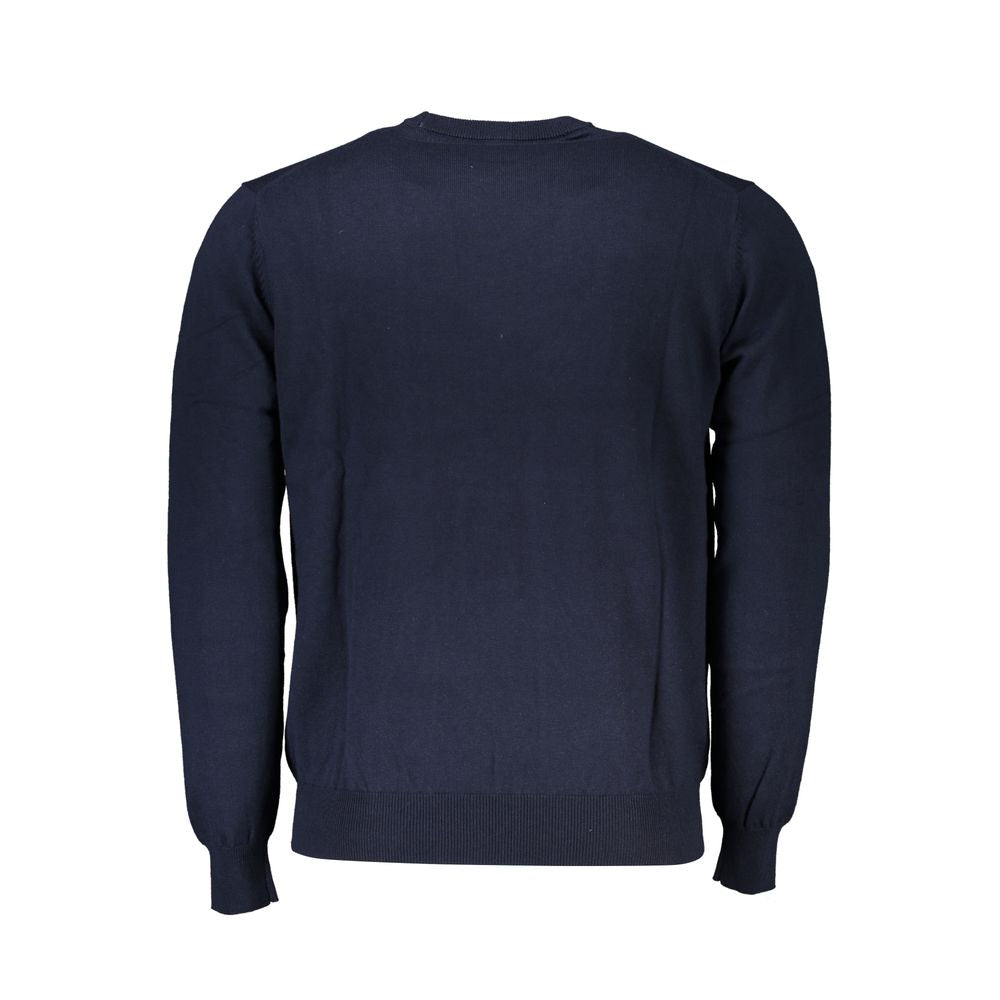 Harmont & Blaine Crew Neck Embroidered Blue Sweater -   -  Harmont & Blaine.