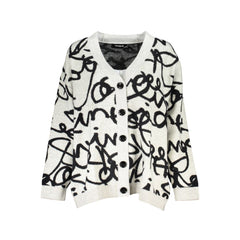 Desigual Chic Contrasting V-Neck Cardigan -   -  Desigual.