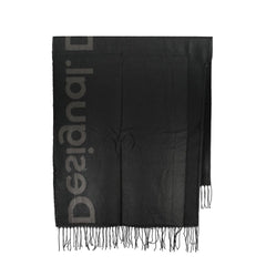 Desigual Chic Contrast Detail Poncho in Timeless Black -   -  Desigual.