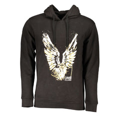 Cavalli Class Black Cotton Men Sweater -   -  Cavalli Class.