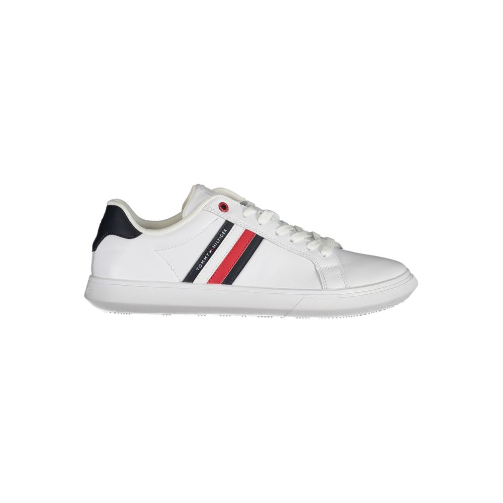 Tommy Hilfiger Sleek Lace-Up Sneakers with Contrast Details -   -  Tommy Hilfiger.