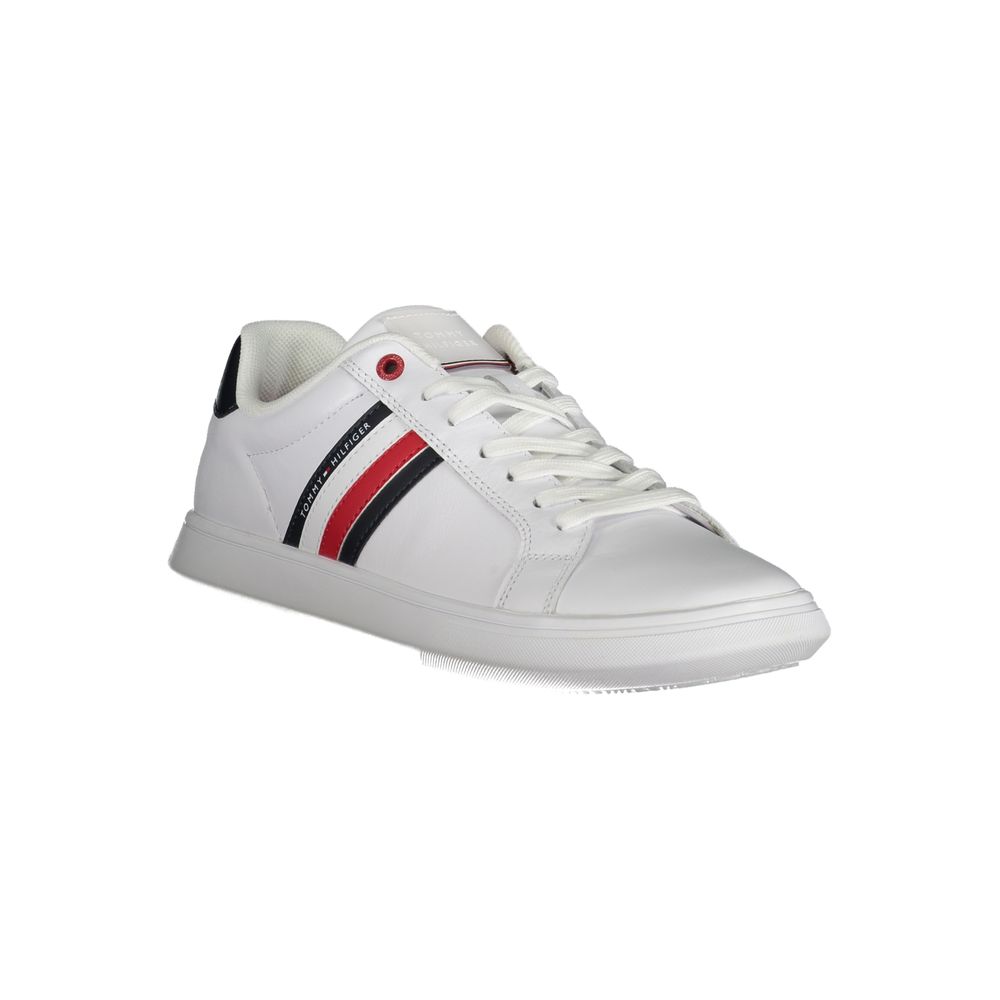 Tommy Hilfiger Sleek Lace-Up Sneakers with Contrast Details -   -  Tommy Hilfiger.