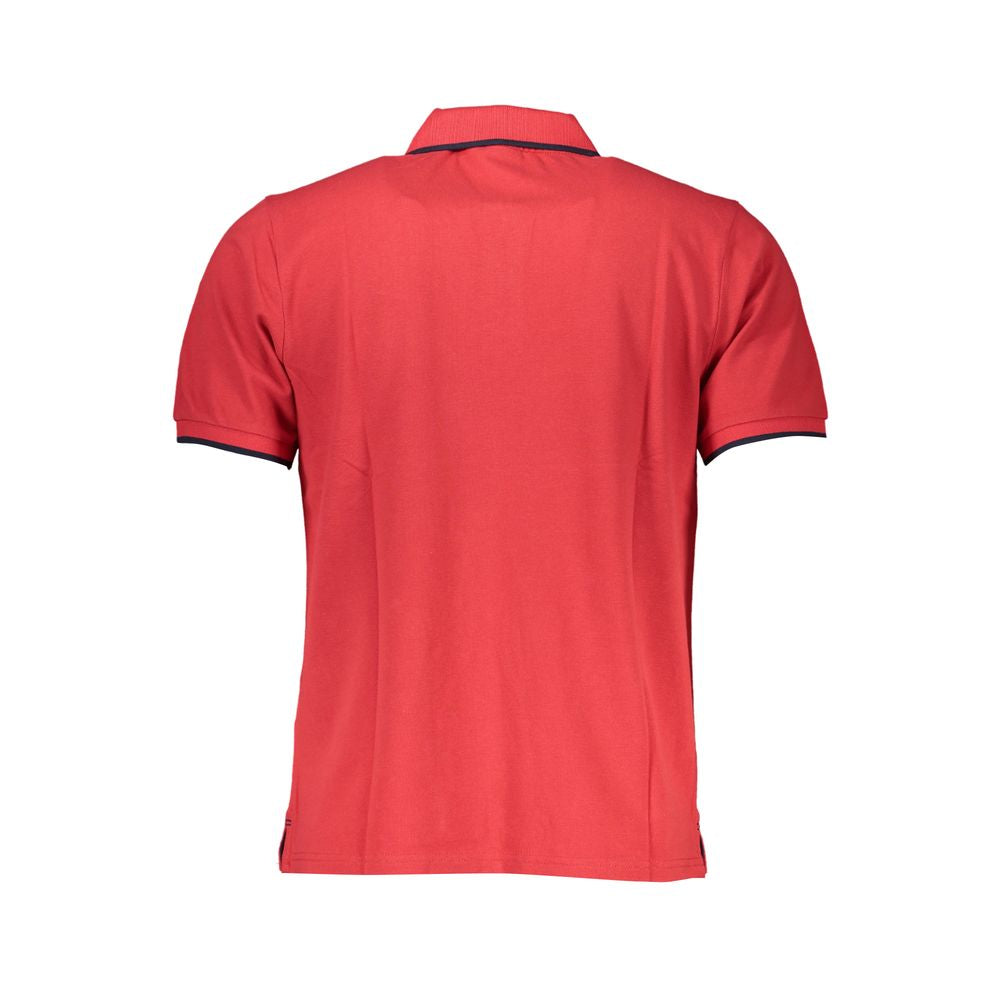 North Sails Red Cotton Polo Shirt -   -  North Sails.