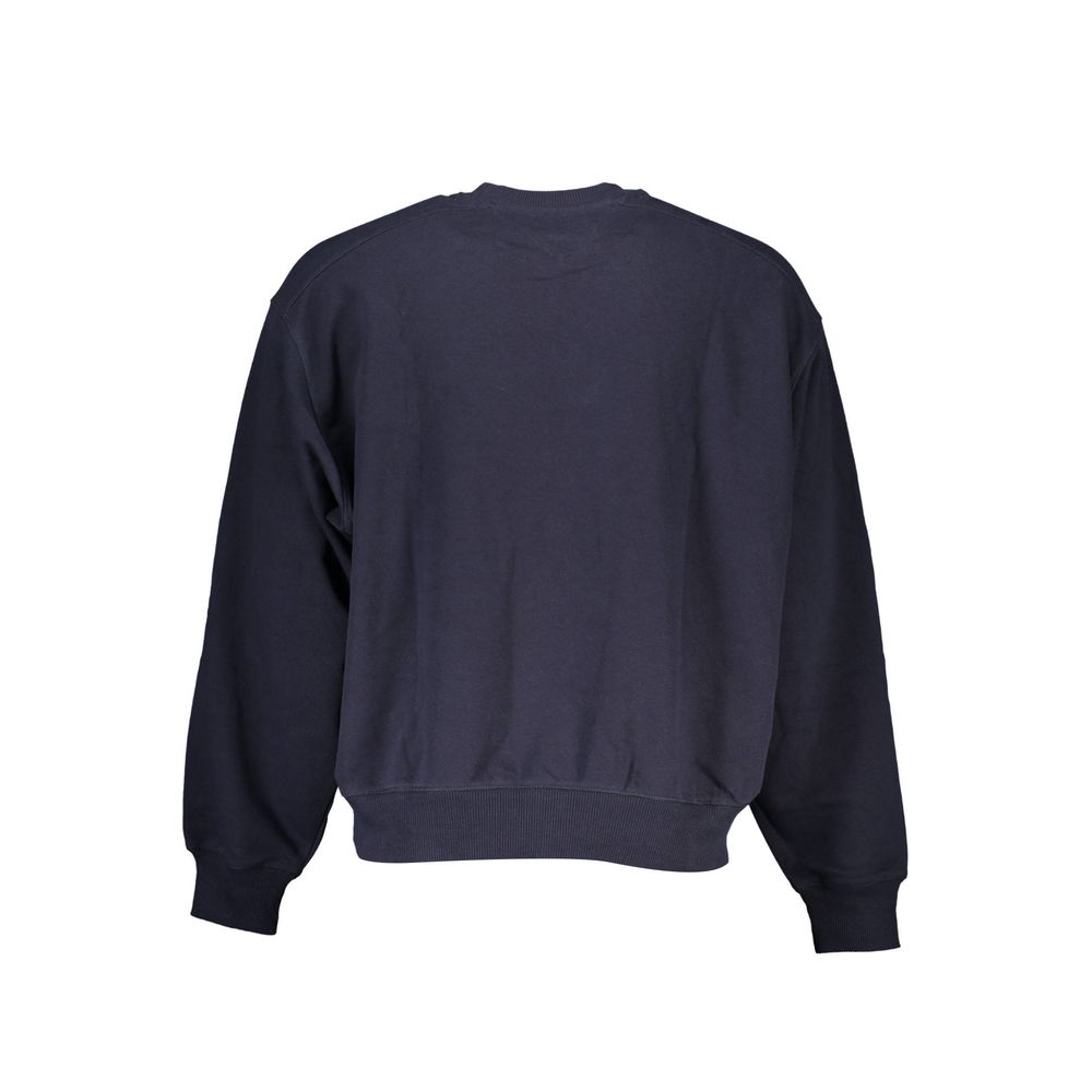 Tommy Hilfiger Chic Blue Crew Neck Sweater with Logo Detail -   -  Tommy Hilfiger.