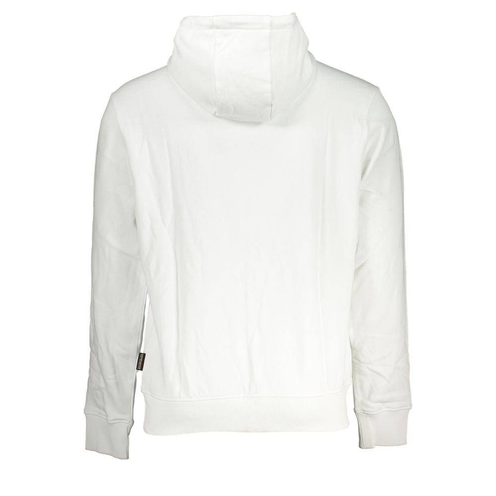 Napapijri Elegant White Hooded Cotton Sweater -   -  Napapijri.