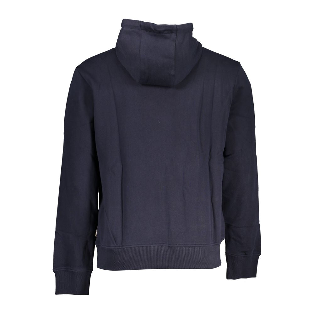 Napapijri Chic Blue Hooded Cotton Sweater for Men -   -  Napapijri.
