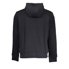 Napapijri Sleek Black Cotton Hooded Sweatshirt -   -  Napapijri.