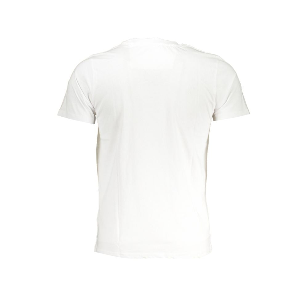 Cavalli Class White Cotton T-Shirt -   -  Cavalli Class.