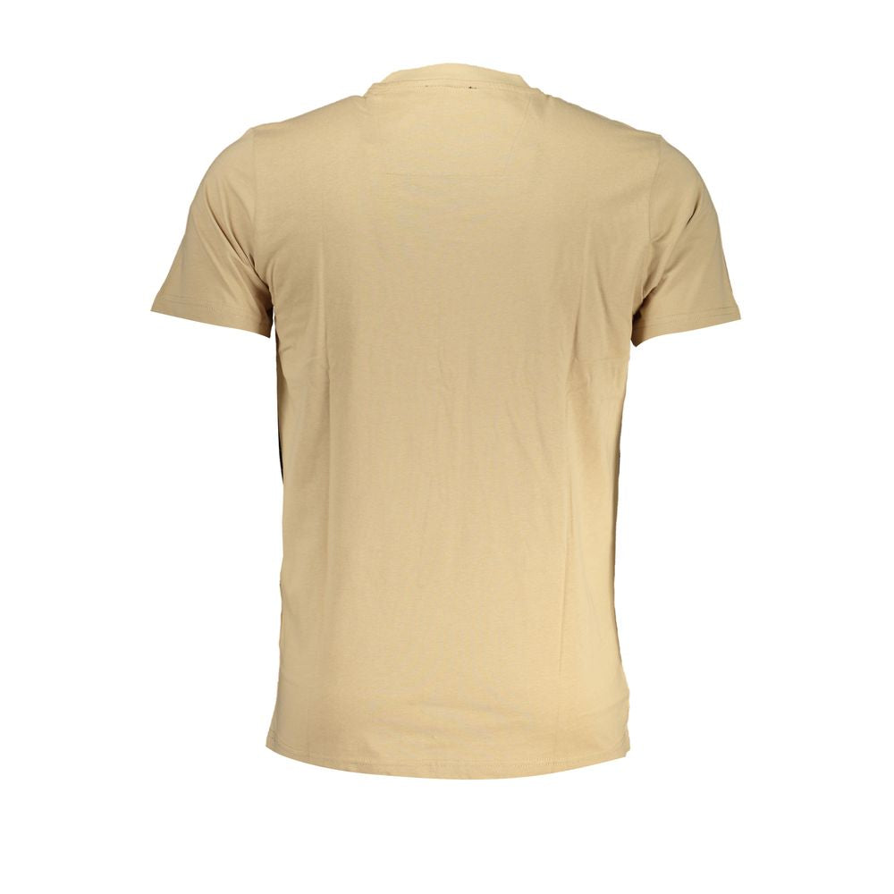 Cavalli Class Beige Cotton T-Shirt -   -  Cavalli Class.