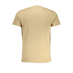 Cavalli Class Beige Cotton T-Shirt -   -  Cavalli Class.