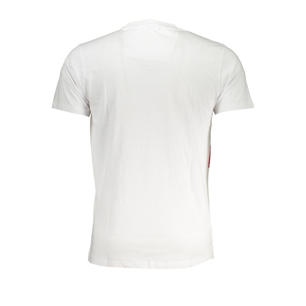Cavalli Class White Cotton T-Shirt -   -  Cavalli Class.