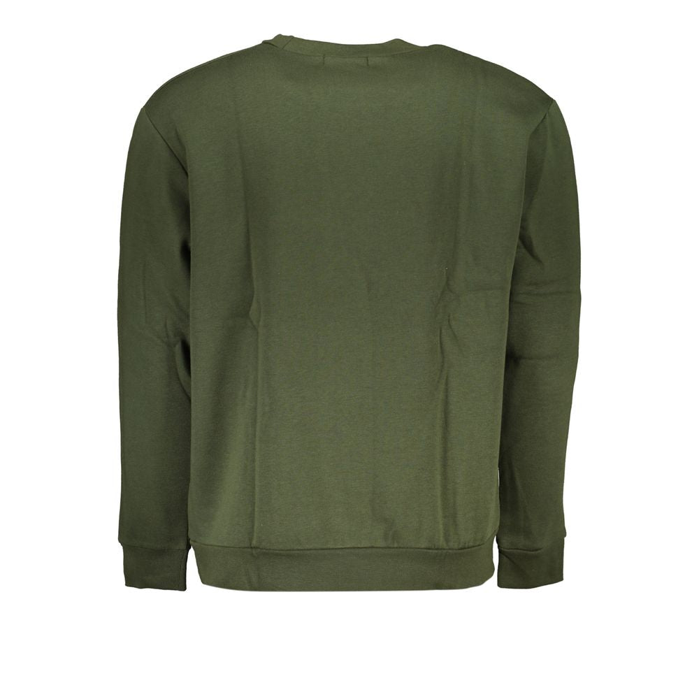 Cavalli Class Chic Green Embroidered Crew Neck Sweater -   -  Cavalli Class.