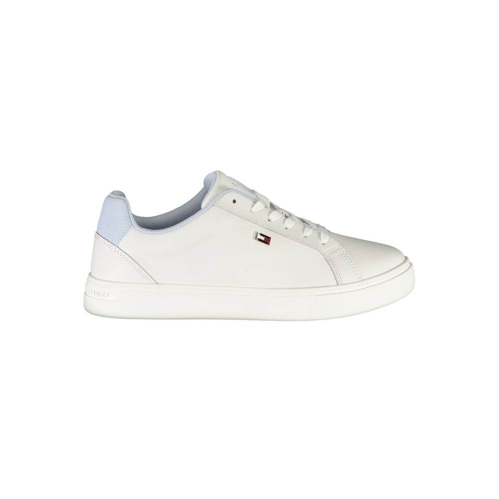 Tommy Hilfiger White Polyester Sneaker -   -  Tommy Hilfiger.